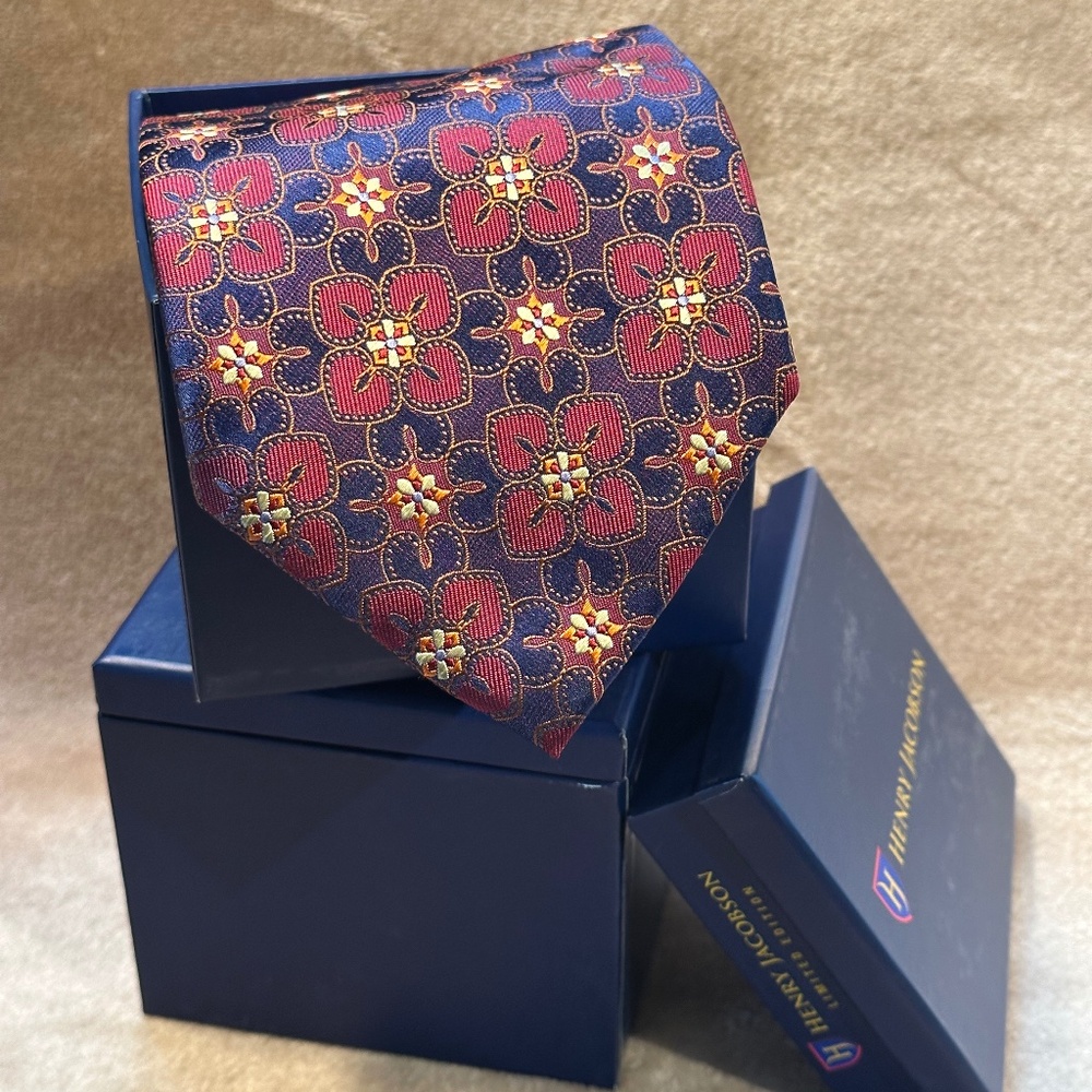 Henry Jacobson Limited Edition 100% silk necktie